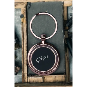 Metal Logolu Veya Isimli Anahtarlıkdöner Rose Renk