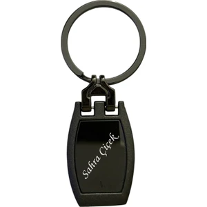Metal Logolu Vya İsimli Anahtarlık Oval