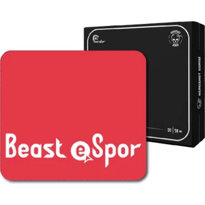 Beast eSpor Headshot Serisi Cam Mouse Pad [red Edition] Espor Mouse Pad