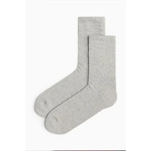 Mem Socks 5'li Havlu Taban (Tabanı Kalın) Boğazı Lastik Örgülü Triko Dikişsiz Tenis Çorabı