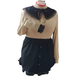 Firuz Rukye Siyah Piliseli Gibürlü Kadın Gömlek Görünümlü Uzatıcı Kolluk