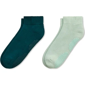Mem Socks 2'li Organik Pamuklu Dikişsiz Havlu(Kalın) Pilates-Yoga-Dans Çorabı