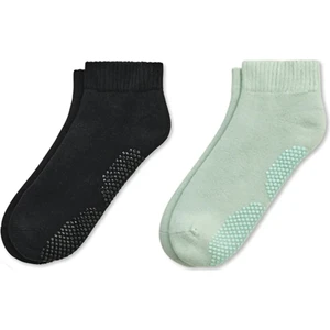 Mem Socks 2'li Organik Pamuklu Dikişsiz Havlu(Kalın) Pilates-Yoga-Dans Çorabı