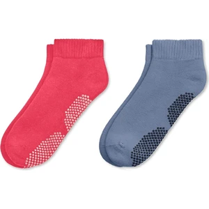 Mem Socks 2'li Organik Pamuklu Dikişsiz Havlu(Kalın) Pilates-Yoga-Dans Çorabı