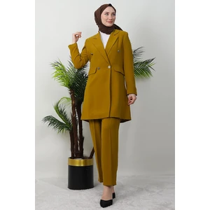 Giza Store Blazer Ceket Takım Vişne