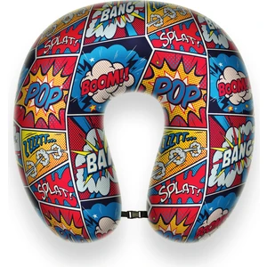 Visco Ortopedik Seyahat Yastığı- Boyun Yastığı- 30*30*10  cm  - % 100 Visco Iç Dolgu - Karikatür Desen