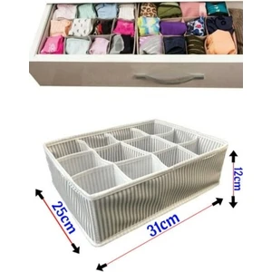 12 Bölmeli Pratik Bölmeli Çekmece Düzenleyici Organizer