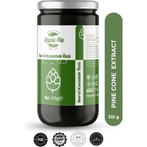 Applepiefoods Servi Kozalak Özü 315 gr , Yoğun Kıvam , Katkısız , Glutensiz , Vegan Ürün