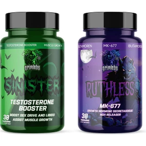 Bulk Boost Starter Pack - MK/677 Ruthless & Sınıster Testo Booster 30 Caps
