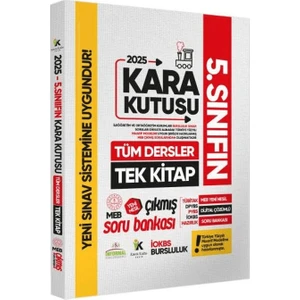 Karakutu Yayınları   (Sınıf: 5)  2025 Tüm Dersler Tek Kitap Yeni Sistem Iokbs Bursluluk Tamamı Çözümlü Çıkmış Soru Bankası