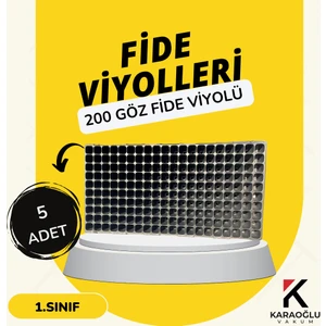 Karaoğlu Vakum Ambalaj Fidelik Viyol Adet Seçiniz 200 Göz Fide Viyolü Fide Altlığı Tohum Yetiştirme Kabı