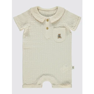 Civil Baby Erkek Bebek Patiksiz Tulum 6-18 Ay Bej