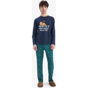Garfield Pijama Takımı Regular Fit Uzun Kollu Üst Beli Lastikli Uzun Alt E0515AX25SP