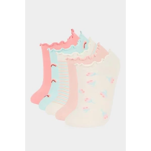 Kız Çocuk 5'li Pamuklu Patik Çorap F3086A8NS