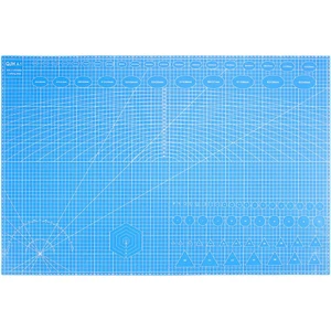 A1 Kesme Matı 90 x 60 cm Kesme Tablası, Cutting Mat, Kesim Altlığı - Mavi