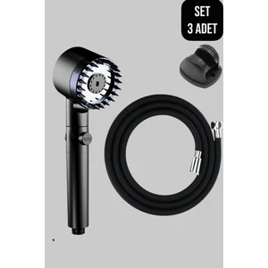 Yeni Nesil 3'lü Duş Seti ( Masajlı Yüksek Basınçlı Duş Başlığı + Hortum + Mafsal )