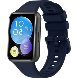 Bilişim Akademi  Huawei Watch Fit 2 Uyumlu Slikon Kordon Yumuşak Kordon Renkli - Lacivert