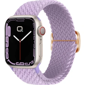 Apple Watch Series Se/10/9/8/7/6/5/4/3/ultra Uyumlu 42MM-41MM-40MM-38MM Ayarlanabilir Tokalı Örgü Kordon, Lavanta
