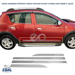 Ebal Oto Dacia Sandero Stepway Krom Yan Kapı Çıtası 4 Kapı 2012-2019 Paslanmaz Çelik