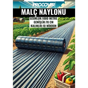 Procover/ Malç Naylonu/ 1000 Metre x 70 cm x 10 Mikron / Deliksiz/ Siyah