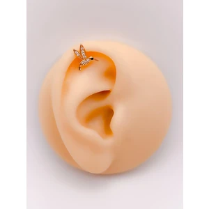 Cerrrahi Çelik Zirkon Taşlı Kuş Figürlü Tragus Helix Piercing (1ADET)
