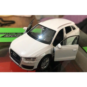 Oyuncak Model Metal Araba 1/36 Çek Bırak Beyaz Audi Q3 Jeep