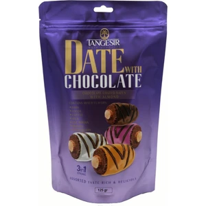 Çikolata Kaplamalı Badem Dolgulu Hurma 125 gr