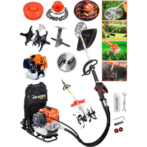 Alman 20 Hp Sırt Tipi Benzinli Motorlu Ot Çalı Tırpanı Çim Biçme Makinesi  Tırpan Çapalı