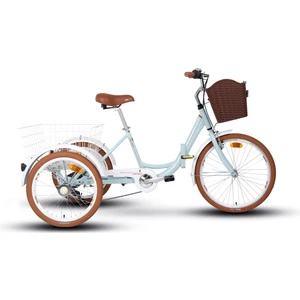 Caravan V Fren 6 Vites 24 Jant Katlanır Kargo Bisikleti Turkuaz Beyaz Kahve 41 Kadro