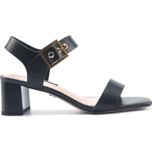 Nine West GELLA 5FX Siyah Kadın Topuklu Sandalet