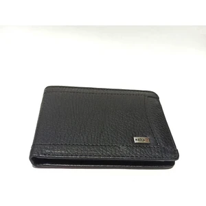 Karalı Gerçek Hakiki Deri 20 Kartlık Kredi Kart Cüzdanı 10 cm x 8 cm