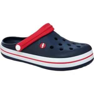 Akınalbella Kadın Sandalet Terlik Lacivert Kırmızı Tommy