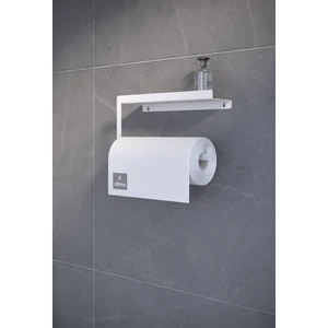 Modern Korumalı Raflı Paslanmaz Çelik Metal Rulo Kağıt Havluluk Peçetelik Banyo Mutfak Düzenleyici