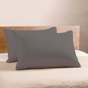 | Purecomfort | %100 Doğal Pamuk 2'li Yastık Kılıfı Seti | Açık Gri