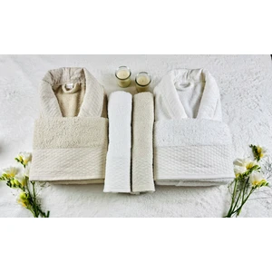 Wedding Aile Bornoz Seti 6 Parça- Sabun Hediyeli