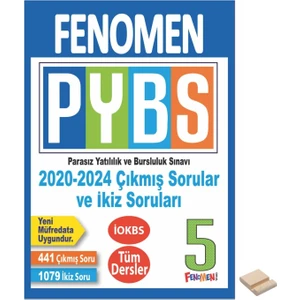Fenomen Yayıncılık   (Sınıf: 5)  Bursluluk Çıkmış ve İkiz Sorular  (Telefon Tutucu)