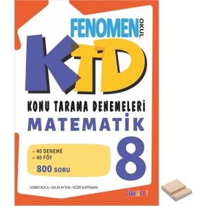 Fenomen Yayıncılık   (Sınıf: 8) Lgs   Matematik Konu Tarama Denemeleri  (Telefon Tutucu)