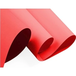 Fon Kartonu 50X70 Kırmızı 160 gr Rulo Şeklinde - 5 Adet