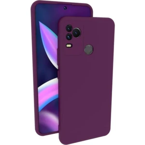 Omix X400 Uyumlu Silikon Kılıf - Kamera Korumalı Esnek Pastel Renk Kapak - Mor