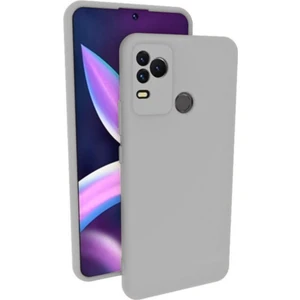 Omix X400 Uyumlu Silikon Kılıf - Kamera Korumalı Esnek Pastel Renk Kapak - Gri