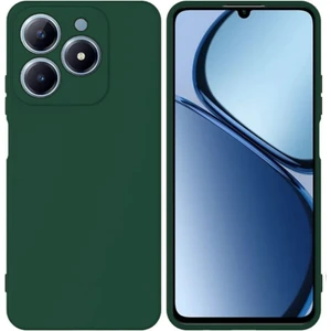 Realme C63 Uyumlu Silikon Kılıf - Kamera Korumalı Esnek Pastel Renk Kapak - Yeşil