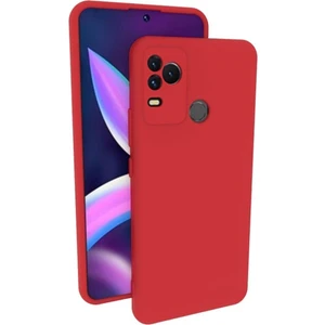 Omix X400 Uyumlu Silikon Kılıf - Kamera Korumalı Esnek Pastel Renk Kapak - Kırmızı