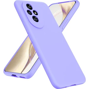 Honor 200 Pro Uyumlu Silikon Kılıf - Kamera Korumalı Esnek Pastel Renk Kapak - Lila
