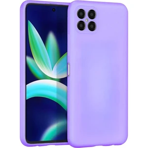 Omix X600 Uyumlu Silikon Kılıf - Kamera Korumalı Esnek Pastel Renk Kapak - Lila