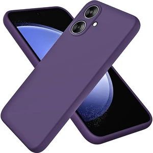 Omix X5 Uyumlu Silikon Kılıf - Kamera Korumalı Esnek Pastel Renk Kapak - Mor