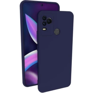 Omix X400 Uyumlu Silikon Kılıf - Kamera Korumalı Esnek Pastel Renk Kapak - Lacivert