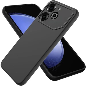 Tecno Pova 6 Pro Uyumlu Silikon Kılıf - Kamera Korumalı Esnek Pastel Renk Kapak - Siyah