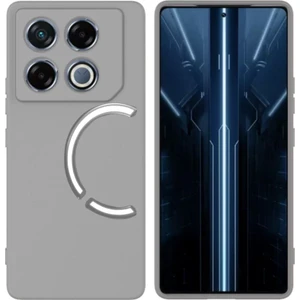 Infinix Gt 20 Pro Uyumlu Silikon Kılıf - Kamera Korumalı Esnek Pastel Renk Kapak - Gri