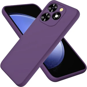 Omix X6 Uyumlu Silikon Kılıf - Kamera Korumalı Esnek Pastel Renk Kapak - Mor