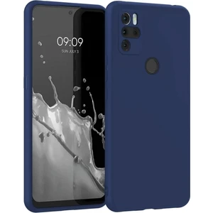 Omix X500 Uyumlu Silikon Kılıf - Kamera Korumalı Esnek Pastel Renk Kapak - Lacivert